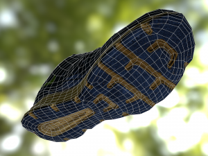 worn nike shoe low poly 3D 모델