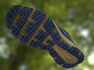 worn nike shoe low poly 3D 모델