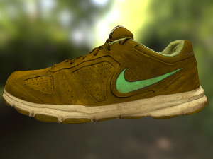 worn nike shoe low poly 3D 모델