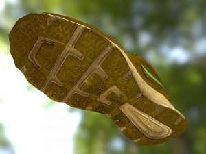 worn nike shoe low poly 3D 모델