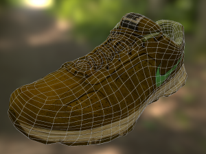 worn nike shoe low poly 3D 모델