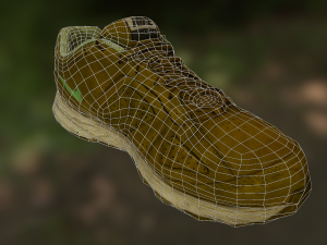 worn nike shoe low poly 3D 모델