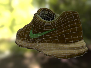 worn nike shoe low poly 3D Model
