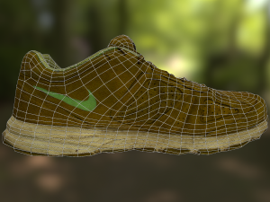 worn nike shoe low poly 3D 모델