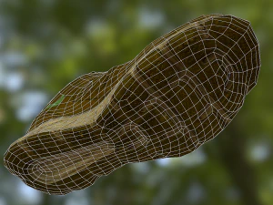worn nike shoe low poly 3D Model