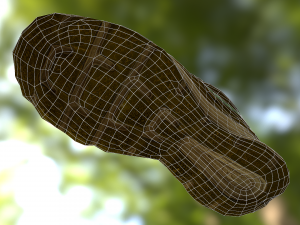 worn nike shoe low poly 3D 모델