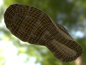 worn nike shoe low poly 3D Model