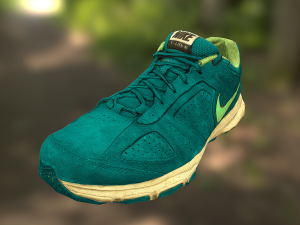 worn nike shoe low poly Modelo 3D