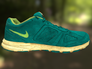 worn nike shoe low poly Modelo 3D