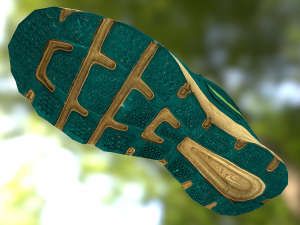 worn nike shoe low poly Modelo 3D
