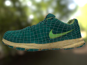 worn nike shoe low poly 3D Model