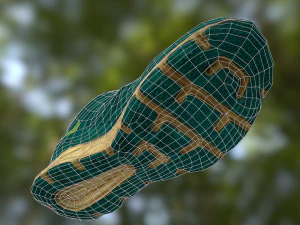 worn nike shoe low poly 3D Model