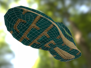 worn nike shoe low poly Modelo 3D