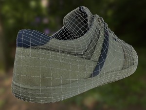sneaker shoe low poly 3D Модель