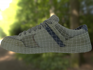 sneaker shoe low poly 3D Модель