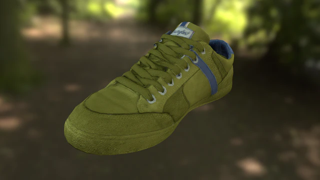 sneaker shoe low poly 3D Model .c4d .max .obj .3ds .fbx .stl .blend 