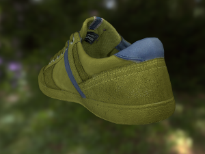 sneaker shoe low poly Modèle 3D