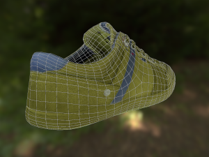 sneaker shoe low poly Modèle 3D