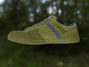 sneaker shoe low poly Modèle 3D