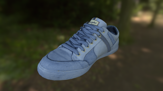 sneaker shoe low poly 3D Model .c4d .max .obj .3ds .fbx .stl .blend 
