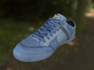 sneaker shoe low poly 3D मॉडल