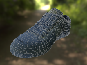 sneaker shoe low poly 3D Model