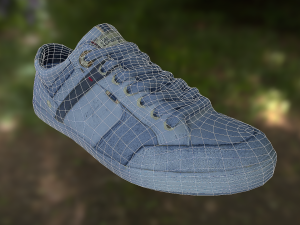 sneaker shoe low poly 3D Model