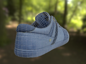 sneaker shoe low poly 3D Model