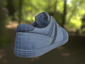 sneaker shoe low poly 3D Model