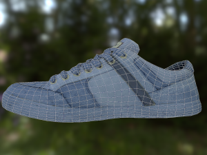 sneaker shoe low poly 3D Model