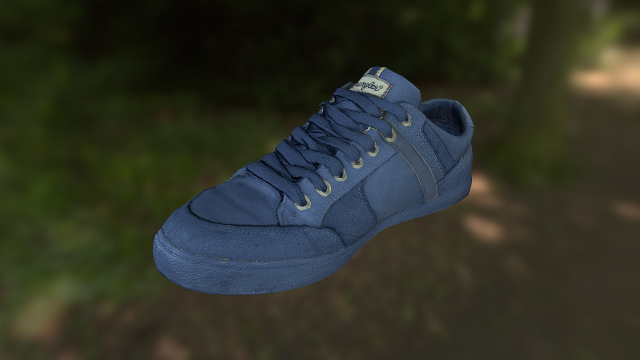 sneaker shoe low poly Model 3D .c4d .max .obj .3ds .fbx .stl .blend 