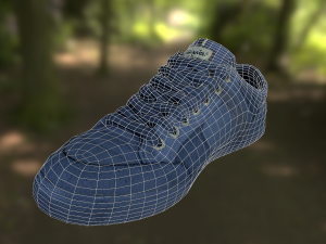 sneaker shoe low poly Model 3D