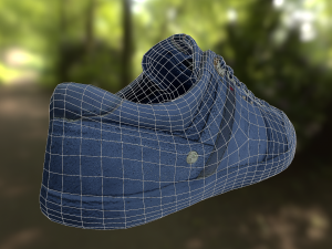 sneaker shoe low poly Model 3D