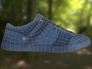 sneaker shoe low poly Model 3D