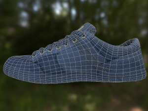 sneaker shoe low poly Model 3D