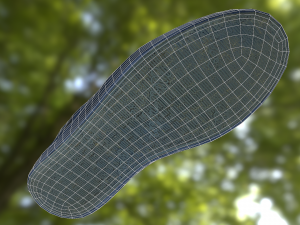 sneaker shoe low poly Model 3D