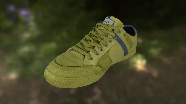 sneaker shoe low poly 3D Model .c4d .max .obj .3ds .fbx .stl .blend 