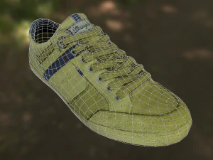 sneaker shoe low poly 3D Model