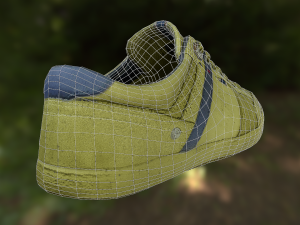 sneaker shoe low poly 3D Modell