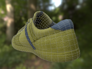 sneaker shoe low poly 3D Modell