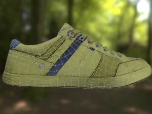 sneaker shoe low poly 3D Modell