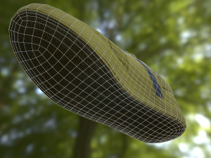 sneaker shoe low poly 3D Modell