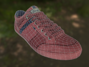 sneaker shoe low poly Modèle 3D