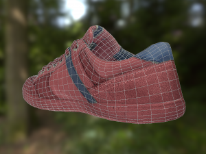 sneaker shoe low poly Modèle 3D