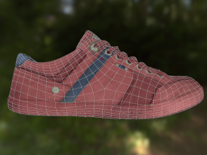 sneaker shoe low poly Modèle 3D