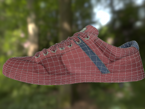 sneaker shoe low poly Modèle 3D