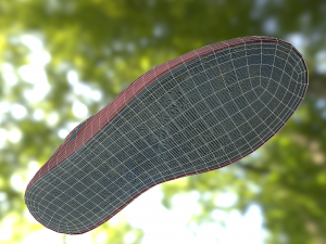 sneaker shoe low poly Modèle 3D