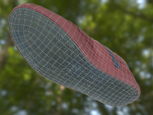 sneaker shoe low poly Modèle 3D