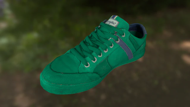 sneaker shoe low poly 3D Model .c4d .max .obj .3ds .fbx .stl .blend 