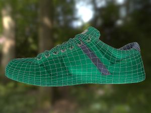 sneaker shoe low poly 3D Model
